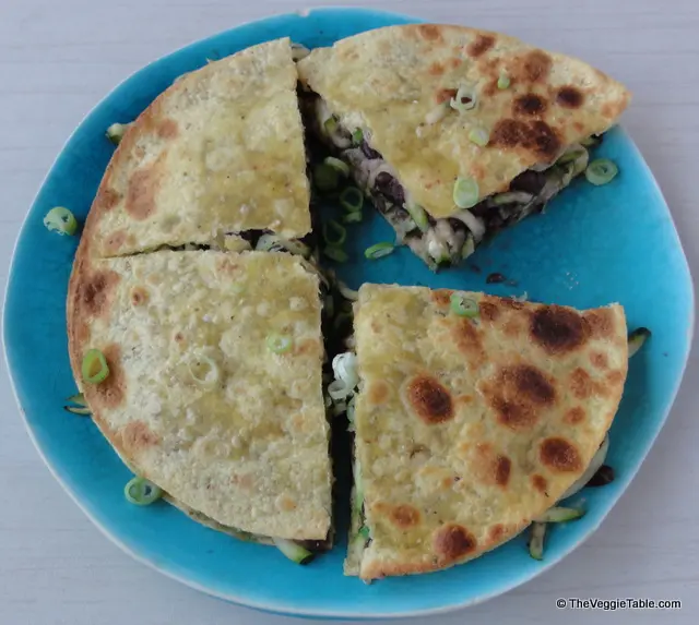 Black Bean Zucchini Quesadillas Ⓥ