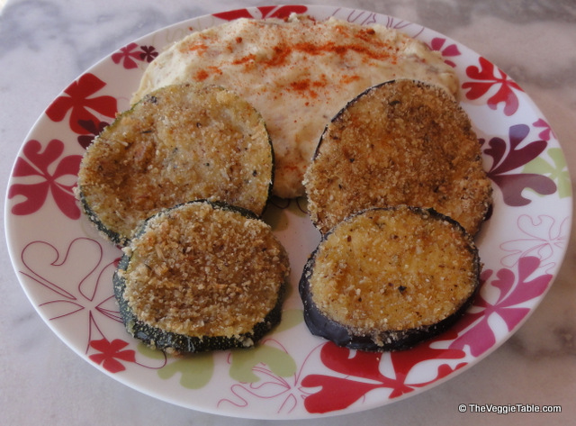 Breaded Eggplant and Zucchini Ⓥ