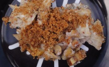 Celeriac chestnut gratin