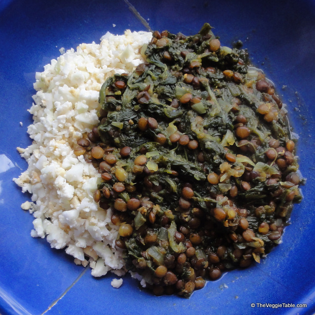 Curried Spinach and Lentils Ⓥ