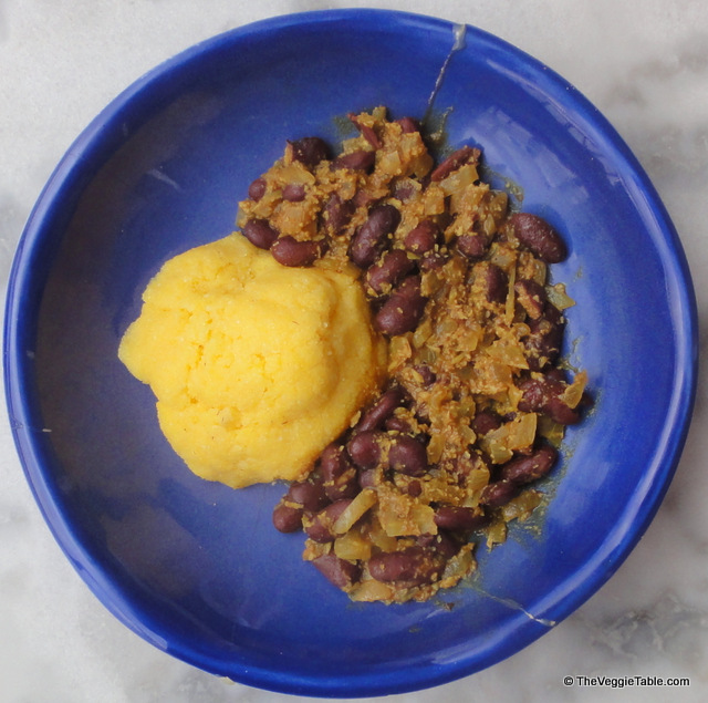 Polenta and Beans Ⓥ