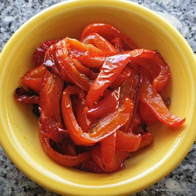 Roasted red peppers