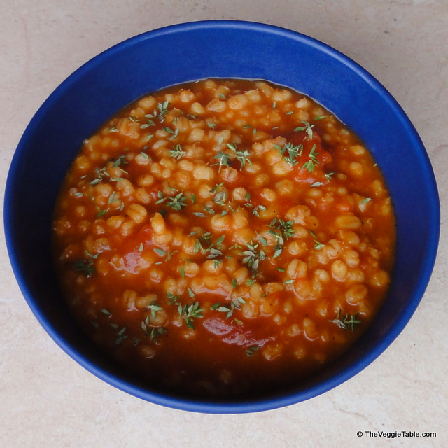 Tomato barley soup
