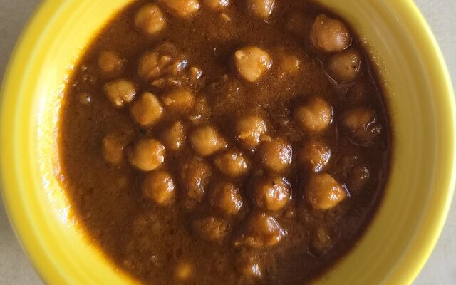 BBQ baked chickpeas