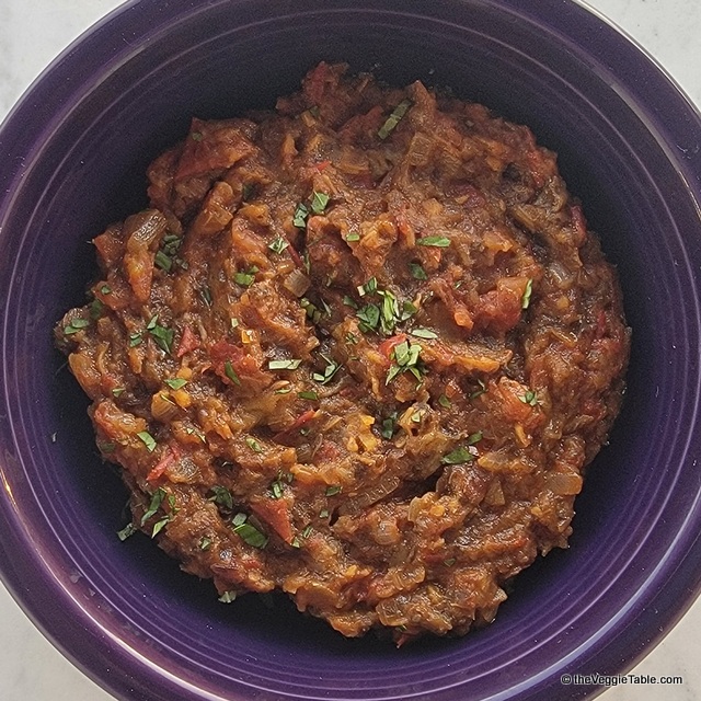 Bharta - smoked eggplant dip
