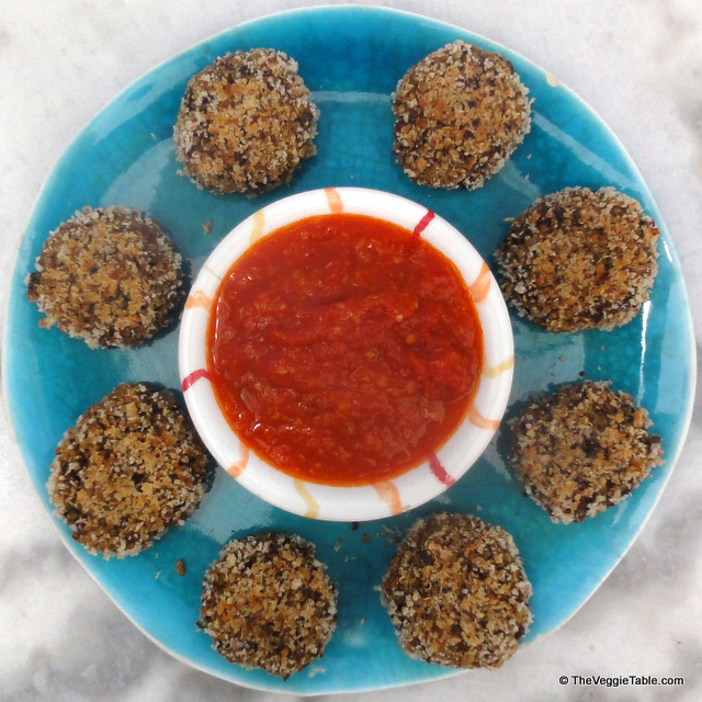 Black-eyed pea and quinoa croquettes