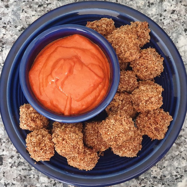 Vegan buffalo tofu and buffalo tofu sauce