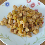 Corned tofu hash