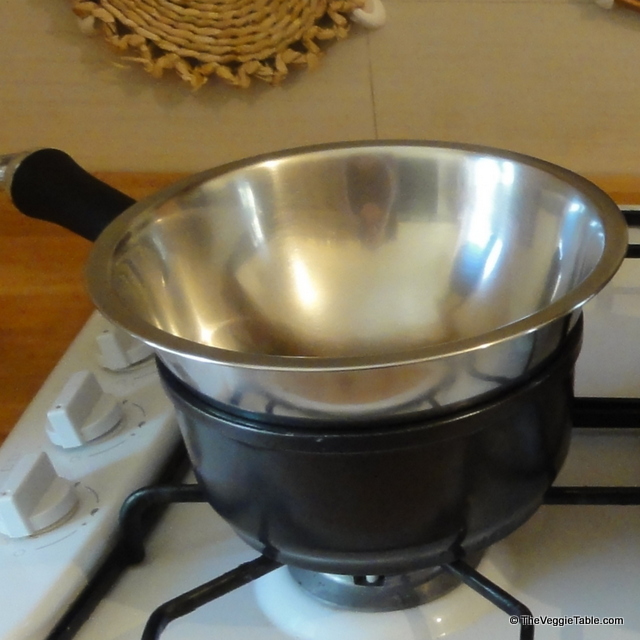How to Fake a Double Boiler - The Veggie Table