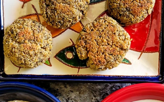 Baked falafel