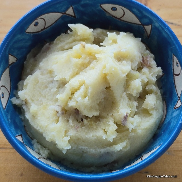 Garlic mashed potatoes and parsnips