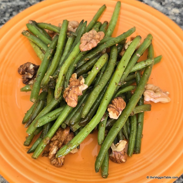 Glazed green beans
