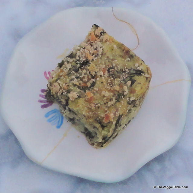 Potato spinach bake