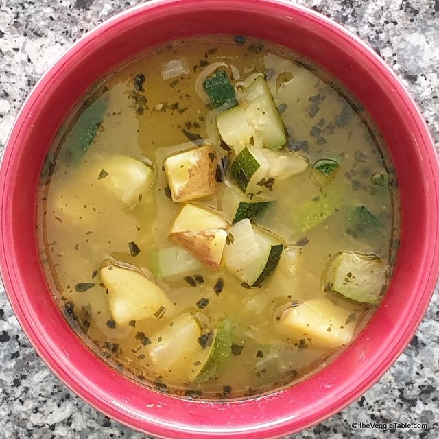Potato zucchini soup recipe