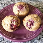 Raspberry nut muffins