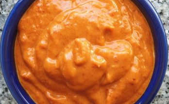 Red pepper coulis