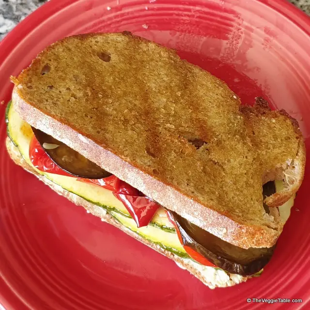 Roasted veggie sandwich