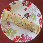 Rolled crêpe