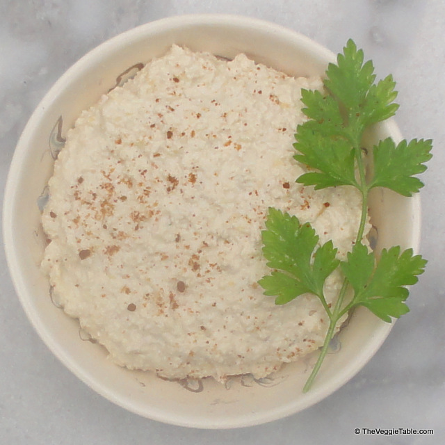 Sprouted chickpea hummus
