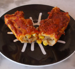 Tofu and corn enchiladas