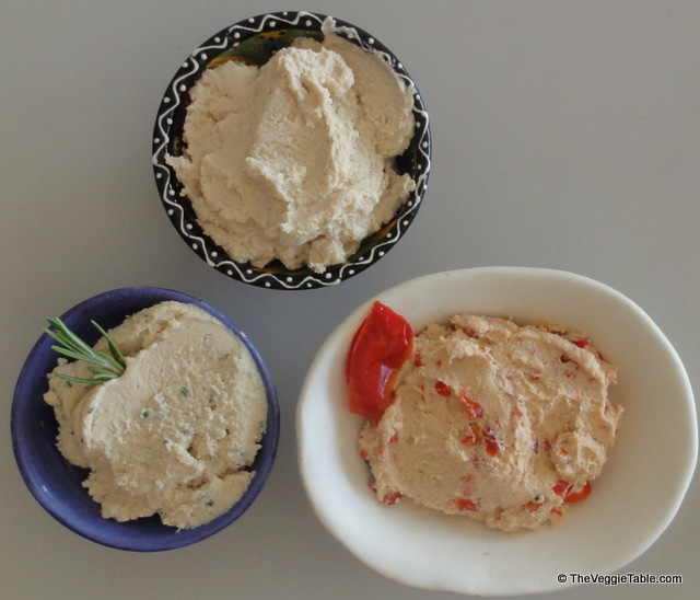 Flavored vegan cream cheese