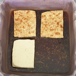 Marinating tofu